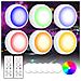 Faretti Led 16 Colori 6 Lampade Con 2 Telecomandi Bianco - Foto miniatura 2