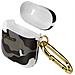 Cover Per Airpods Semi-rigida Stampa Camouflage Logo Guess Grigia - Foto miniatura 1
