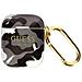 Cover Per Airpods Semi-rigida Stampa Camouflage Logo Guess Grigia - Foto miniatura 5