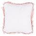 Set Di 2 Cuscini Lubha Bouclé 42 X 42 Cm Tinta Unita Rosa - Foto miniatura 5
