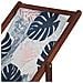 Set Di 2 Sedie A Sdraio Legno Acacia Scuro Motivo Foglie Tropicali Blu Anzio - Foto miniatura 2