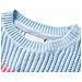 Maglione Per Bambini Lavorato A Maglia Blu 128 - Foto miniatura 3