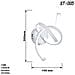 Applique Lampada Interno Moderna Parete Muro Spirale 15w Luce Calda St-005 - Foto miniatura 3