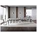 Tavolo allungabile 90x180/440 cm Plaker cemento gambe bianche - Foto miniatura 4