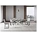 Tavolo allungabile 90x180/440 cm Plaker cemento gambe bianche - Foto miniatura 2