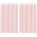 Tende In Voile Con Occhielli 2 Pz Rosa Chiaro 140x175 Cm - Foto miniatura 2