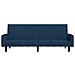 Lusso Casadino -  Divano Letto A 2 Posti Blu In Velluto - Foto miniatura 3