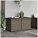 Armadietto Portaoggetti Giardino Grigio 110x55x60,5 Polyrattan - Foto miniatura 2