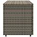 Armadietto Portaoggetti Giardino Grigio 110x55x60,5 Polyrattan - Foto miniatura 6