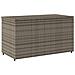 Armadietto Portaoggetti Giardino Grigio 110x55x60,5 Polyrattan - Foto miniatura 7