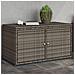 Armadietto Portaoggetti Giardino Grigio 110x55x60,5 Polyrattan - Foto miniatura 8