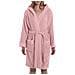 Accappatoio Con Cappuccio Spugnissima Gim In Cotone Colore Rosa Misura Ml - Foto miniatura 3