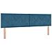 Testiera  Design a Blocchi Diamante Blu Scuro 180 cm in Velluto - Foto miniatura 1