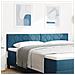 Testiera  Design a Blocchi Diamante Blu Scuro 180 cm in Velluto - Foto miniatura 2