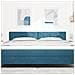 Testiera  Design a Blocchi Diamante Blu Scuro 180 cm in Velluto - Foto miniatura 3