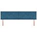 Testiera  Design a Blocchi Diamante Blu Scuro 180 cm in Velluto - Foto miniatura 5