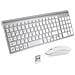 Combo Tastiera E Mouse Wireless - Argento - Foto miniatura 1