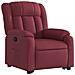 Poltrona Alzapersona Reclinabile Rosso Vino in Tessuto - Foto miniatura 3