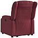 Poltrona Alzapersona Reclinabile Rosso Vino in Tessuto - Foto miniatura 4