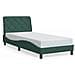 Giroletto senza Materasso Verde Scuro 90x200 cm in Velluto - Foto miniatura 1