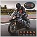 Auricolare Bluetooth 2-in-1 Per Casco Moto Con Microfono, Impermeabile Ipx8 - Foto miniatura 6