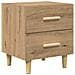 Armadietto per letto rovere artigianale 40 x 35 x 47,5 cm - Foto miniatura 1