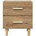 Armadietto per letto rovere artigianale 40 x 35 x 47,5 cm - Foto miniatura 6