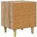 Armadietto per letto rovere artigianale 40 x 35 x 47,5 cm - Foto miniatura 8