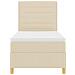 Letto a molle con materasso Crema 100 x 200 cm Tessuto - Foto miniatura 9