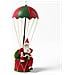 Babbo Natale Con Paracadute Decorazione Addobbo Natalizio Rosso E Verde 60 Cm - Foto miniatura 3