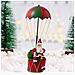 Babbo Natale Con Paracadute Decorazione Addobbo Natalizio Rosso E Verde 60 Cm - Foto miniatura 1