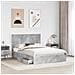 Letto con Contenitore con testiera Grigio cemento 135 x 190 cm - Foto miniatura 3