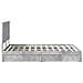 Letto con Contenitore con testiera Grigio cemento 135 x 190 cm - Foto miniatura 9