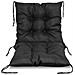 Cuscino da giardino impermeabile nero 50x50x80 cm - Foto miniatura 2