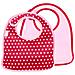 Set Di 2 Bavaglini In Neoprene Con Motivo A Pois E Chiusura In Scratch, Rosso - Foto miniatura 1