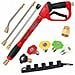 Pistola Alta Pressione Con Set Di Accessori - Compatibile Con Idropulitrici Kärcher Hd /hds | 5 Ugelli, 3 Lance, Adattatore M22 | Lunghezza 23-162 Cm - Foto miniatura 1