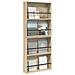 Scaffale per riviste 2 pcs Rovere Sonoma 60 x 12 x 70 cm - Foto miniatura 3