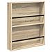 Scaffale per riviste 2 pcs Rovere Sonoma 60 x 12 x 70 cm - Foto miniatura 5