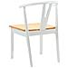 Sedia da pranzo 2 pcs Bianco e Naturale Legno di gomma solido - Foto miniatura 7