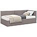 Struttura Letto Angolare con Materasso 2 pcs Talpa Velluto - Foto miniatura 1