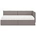 Struttura Letto Angolare con Materasso 2 pcs Talpa Velluto - Foto miniatura 5