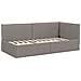 Struttura Letto Angolare con Materasso 2 pcs Talpa Velluto - Foto miniatura 6