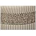 Set 3 Pouf Contenitore Cortina In Poliestere Crema Ø40x49, Ø35x42 E Ø31x38 Cm - Foto miniatura 5
