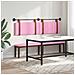 Testata appesa Tinta unita Rosa 170 x 55 x 5 cm PU Antico - Foto miniatura 4