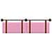 Testata appesa Tinta unita Rosa 170 x 55 x 5 cm PU Antico - Foto miniatura 5