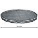 Copertura per piscina Ø3,05 m Rotondo Poliestere Grigio - Foto miniatura 6