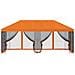 Gazebo con pareti laterali 6 x 3 m Arancione - Foto miniatura 3