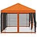 Gazebo con pareti laterali 6 x 3 m Arancione - Foto miniatura 4