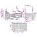 Set Divano da Giardino 8 pcs Grigio polyrattan - Foto miniatura 9