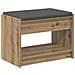 Panca per ingresso Rovere Artigianale 63 x 38 x 45 cm - Foto miniatura 1